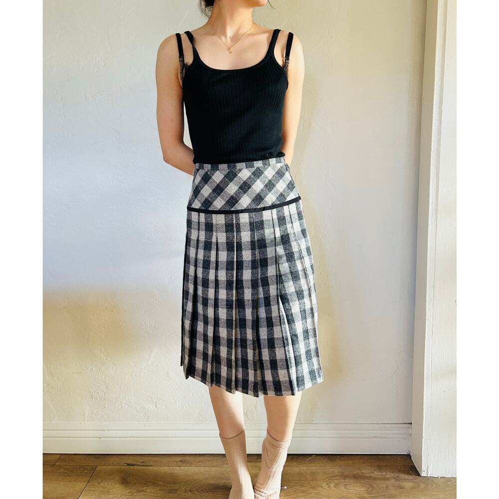 Clear Impression pleated midi skirt